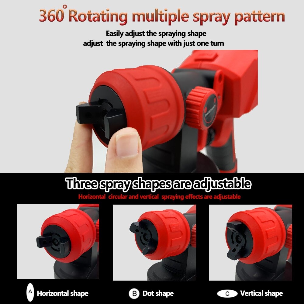 Idealtool Pistol Semprot Cat Dinding Electric Spray Gun 600W JH09